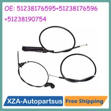 3Pcs Front Engine Bowden Cable Hood 51238176595 For BMW 525i 528i 530i 540i M5 picture