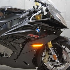 New Rage Cycle Front Turn Signals - Black for 09-19 BMW S1000RR S1000RR-FB picture