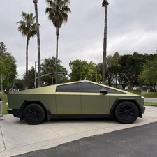 For Tesla Cybertruck PreCut Paint Protection Film PET Wrap Color Bamboo‑Green picture