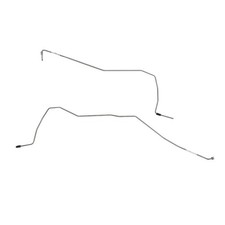 Fits GMC Sierra 07-13 Rear Axle Brake Lines Rear Drum Stainless TRA0704SS-CPP picture