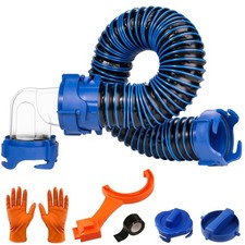 SheeChung 3FT RV Sewer Hose, Heavy-Duty Black Tank 3 FT, Hose picture