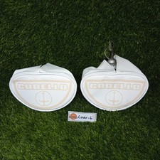 Half Moon CARELLO PF-600 500 Padded Spot Cover Fog Light 2 pcs White NEW picture