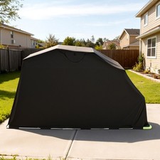 Uimoso Motorcycle Storage Shelter Flip-Up Garage Tent with Lock 136x54x75 in picture
