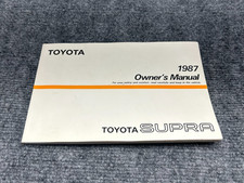TOYOTA SUPRA TURBO MK3 87 OEM OWNERS DRIVER USER INFO MANUAL GUIDE BOOK 87K picture