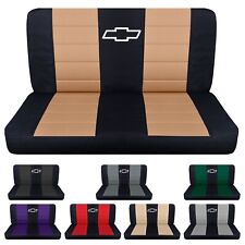 Truck seat covers fits 1961-1987 Chevy C/K 10-20 Front Bench with design picture