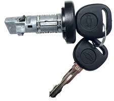 For Select GM OEM Ignition Key Lock Cylinder Switch W/2 Chevy Logo Chip Keys picture