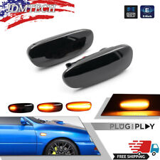 For 1993-2001 Subaru Impreza Sequential LED Smoke Side Marker Turn Signal Lights picture