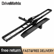600LBS Heavy Duty Steel Dirt Bike Scooter Hitch Carrier Rack w/ Loading Ramp Pro picture