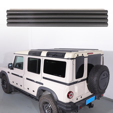 4PCS Real Carbon Fiber Roof Side Luggage Fixing Tubes For Ineos Grenadier 20-26 picture