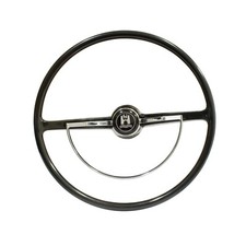 1962-71 VW Beetle Bug Ghia Type 3 Black Steering Wheel Kit 15-3/4