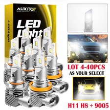 4-40 AUXITO LED Headlight Bulbs High Low Beam For Chevy Tahoe 2015-2019 H11 9005 picture