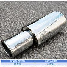 Spoon Sport HI-Power Universal SINGLE EXHAUST MUFFLER Inlet 2.5
