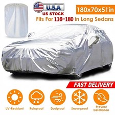 Full Car Cover Waterproof 180*70*51inch Protection Anti-UV Rain Snow Scratch picture