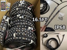 JHB 2x 16.5FT IP68 Chasing Flowing 300LEDs Strips Lights Remote APP Control KIT picture
