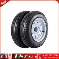 2PC 4.80x12 Trailer Tire & Wheel Assembly 5-Lug on 4.5