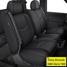 Car 5-Seat Covers For Chevy Silverado/GMC Sierra 1500 1999-2006 PU Waterproof picture