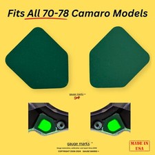 New 1970-1978 Camaro Dash Turn Signal Lens Pair - Adhesive Backed - Made In USA picture