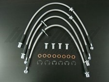 Techna-Fit Stainless Steel Braided Brake Lines for 2002-2007 Subaru Impreza WRX picture