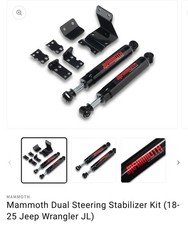 Jeep Wrangler JL/Gladiator JT DUAL STEERING STABILIZER 2018-25 picture