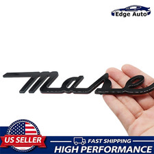 3D Trunk Lid Nameplate Emblem Letter For Maserati Ghibli Gloss Black 673001404 picture