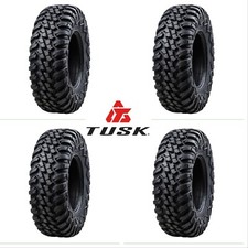 Tusk Terrabite Radial 8 Ply Atv Utv 4 Tire Kit (2) 27x9-12 (2) 27x11x12   picture