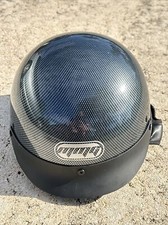 MMG KY-205 Size Medium carbon fiber motorcycle racing adult half Helmet w/visor picture