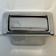 Vintage Large GM Chrome Ashtray Arm Rest & Console with Gray Insert picture