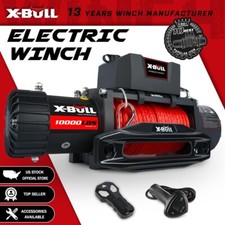 X-BULL Electric Winch 10000lb Synthetic Rope Winch 12V Towing Truck 4x4 4WD Car picture