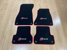 RHD Luxury Floor Car Mats for Audi RS6 2011-2018 C7 , Set of 4 , Made to Order picture
