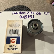 NOS 1962-1965 CORVETTE GM #5650677 AC #GF90 Gasoline Fuel Filter OEM picture
