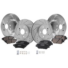 Front & Rear Brake Disc Rotors and Pads Kit For Lexus IS250 2014 2015 picture