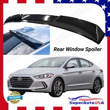 Fits Hyundai Elantra 2017-2020 Gloss Black Rear Roof Window Spoiler Wing picture