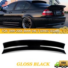 CSL Style Rear Ducktail Spoiler Wing For 1999-2006 BMW 3 Series E46 Sedan Black picture