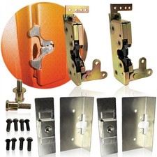 Large Bear Claw Car Door Locking Latch Set Install Kit Mounting Plates Strikers  picture