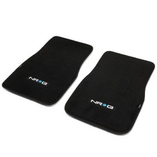 NRG 2PCS UNIVERSAL CAR FRONT FLOOR MATS LINER PADS CARPET COMPLETE SET FMR-800 picture