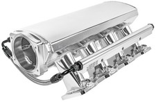 JEGS Fabricated Intake Manifold for GM LS1, LS2, LS6 [Polished Aluminum] picture