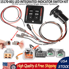 15170-001 LED Indicator Tactile Trim Tab Switch For Lenco Marine Single Actuator picture
