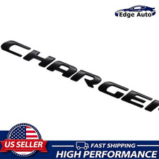 3D Metal Rear Tailgate Trunk Lid Badge For Charger Letter Emblem Matte Black picture