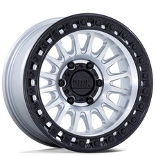 17x8.5 KMC Wheels KM552 Ims Machined w/ Matte Black Lip Rims 5x127 ET-10 (1pc) picture