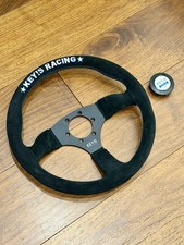 Key's Steering Wheel - Semicone Type 350mm Suede MODEL # KEYS-SW01022 picture