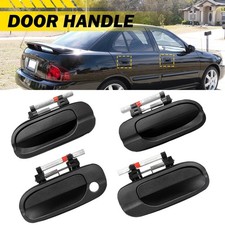 Front Rear Outside Door Handles Texture Black NEW for 2000-2006 Nissan Sentra picture