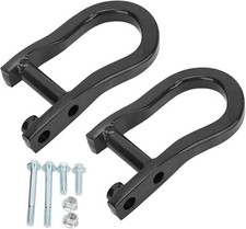 Pair Black Tow Hooks 84072463 For Chevrolet GMC Silverado Sierra 1500 2007-2019 picture