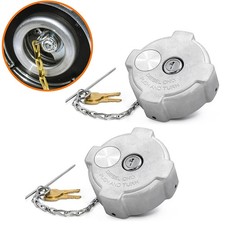 2x Locking Diesel Fuel Cap for 1996-2018 Freightliner Cascadia Columbia 600149 picture