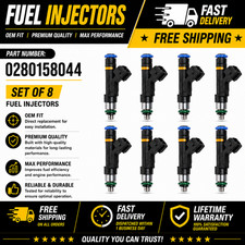 NEW OEM Bosch Fuel Injectors Set of 8 0280158044 For Ford F-150 Expedition 5.4L picture