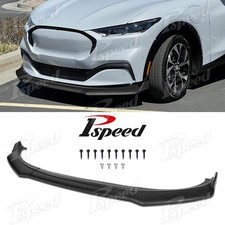 For 2021-2024 2025 Ford Mustang Mach-E PP Matte Black Front Bumper Lip Splitter picture