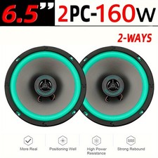 Two 6.5Inch 160W Coaxial Car Audio Speakers 2 Way HIFI Stereo Sound Door Speaker picture