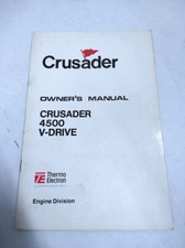 Crusader 94223, 4500 V-Drive Owners Manual picture