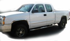 Fits 99-06 Silverado Sierra 4p Set Chrome Polished Stainless Fender Trim picture