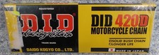 DID 420D-126RB Motorcycle Non O-Ring Chain 420 Series 126 Link DID 420D NEW picture