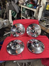 VW Volkswagen Porsche 356 Nipple Hub Caps Wolfsburg 1950’s 1960’s Bug 10.5” picture